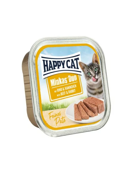 Happy Cat Duo Paté hovädzie+králik 100g